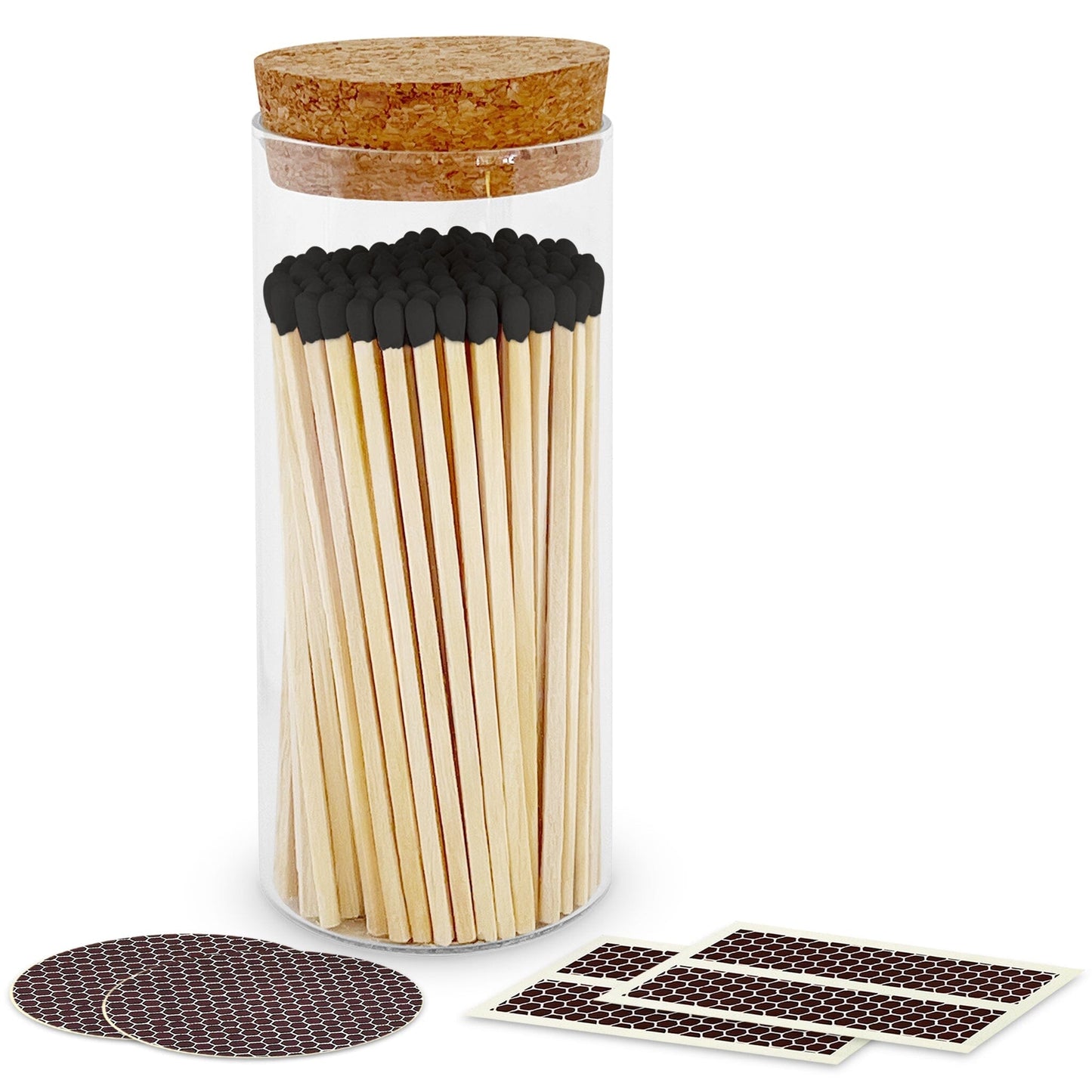 4" Matches in a Large Cork Top Jar - Spirit Nest