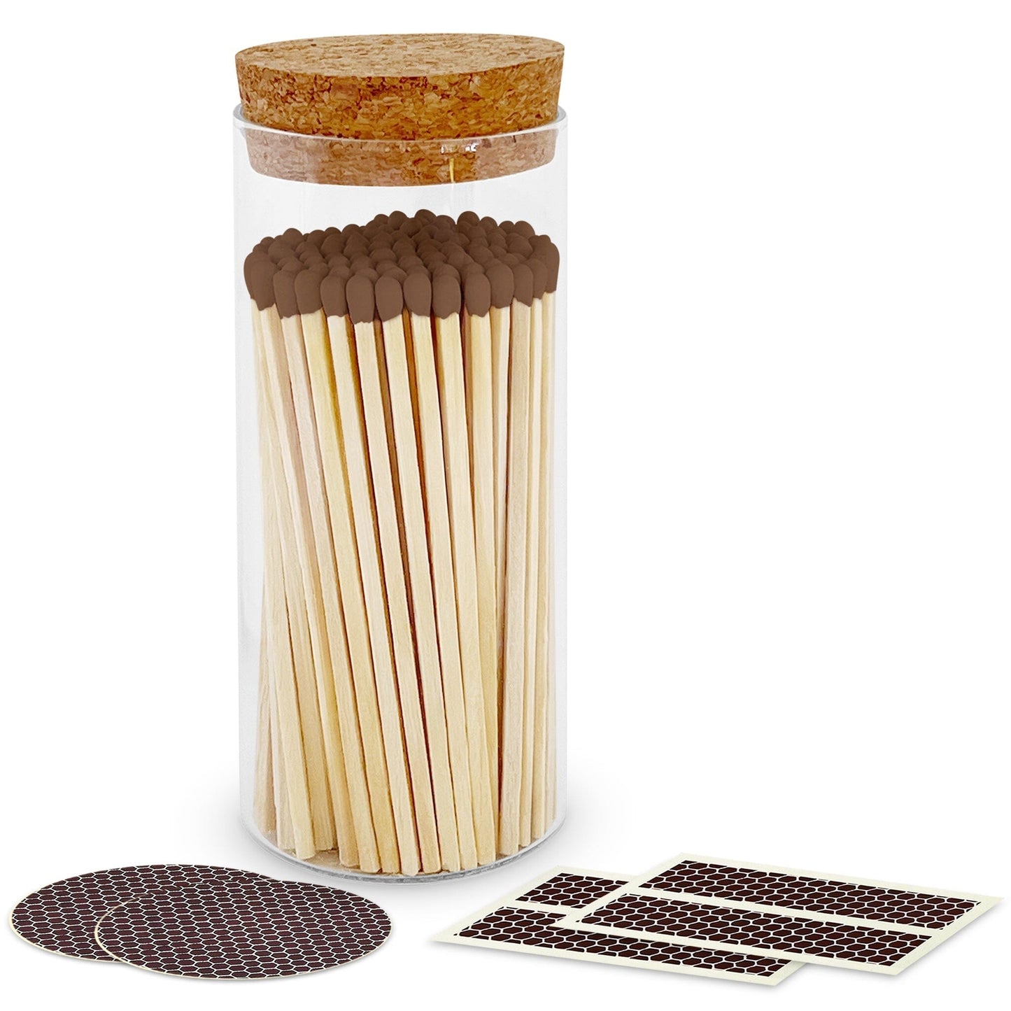 4" Matches in a Large Cork Top Jar - Spirit Nest