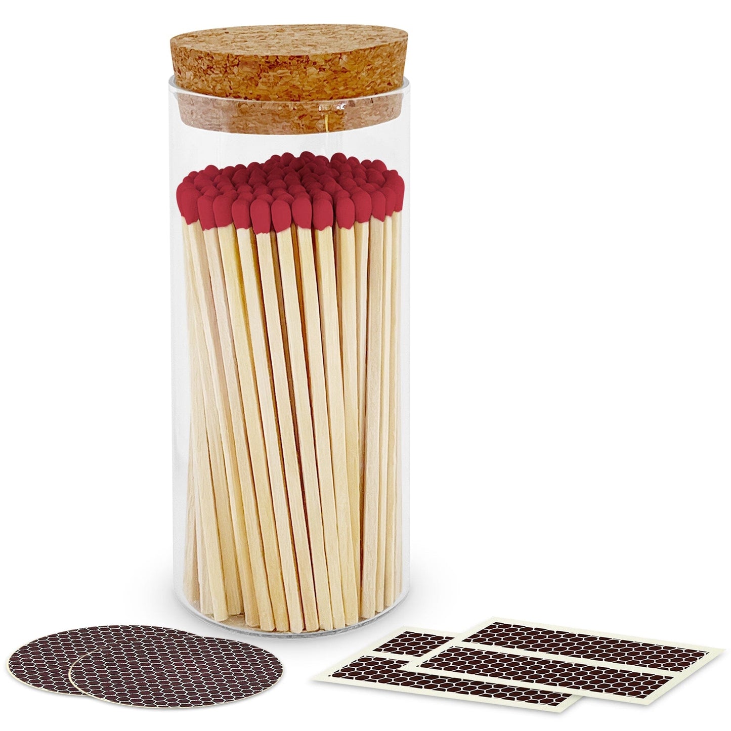 4" Matches in a Large Cork Top Jar - Spirit Nest