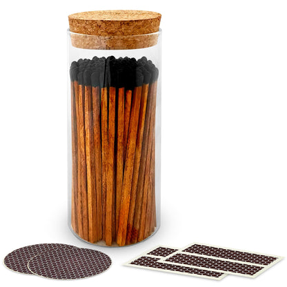 4" Matches in a Large Cork Top Jar - Spirit Nest