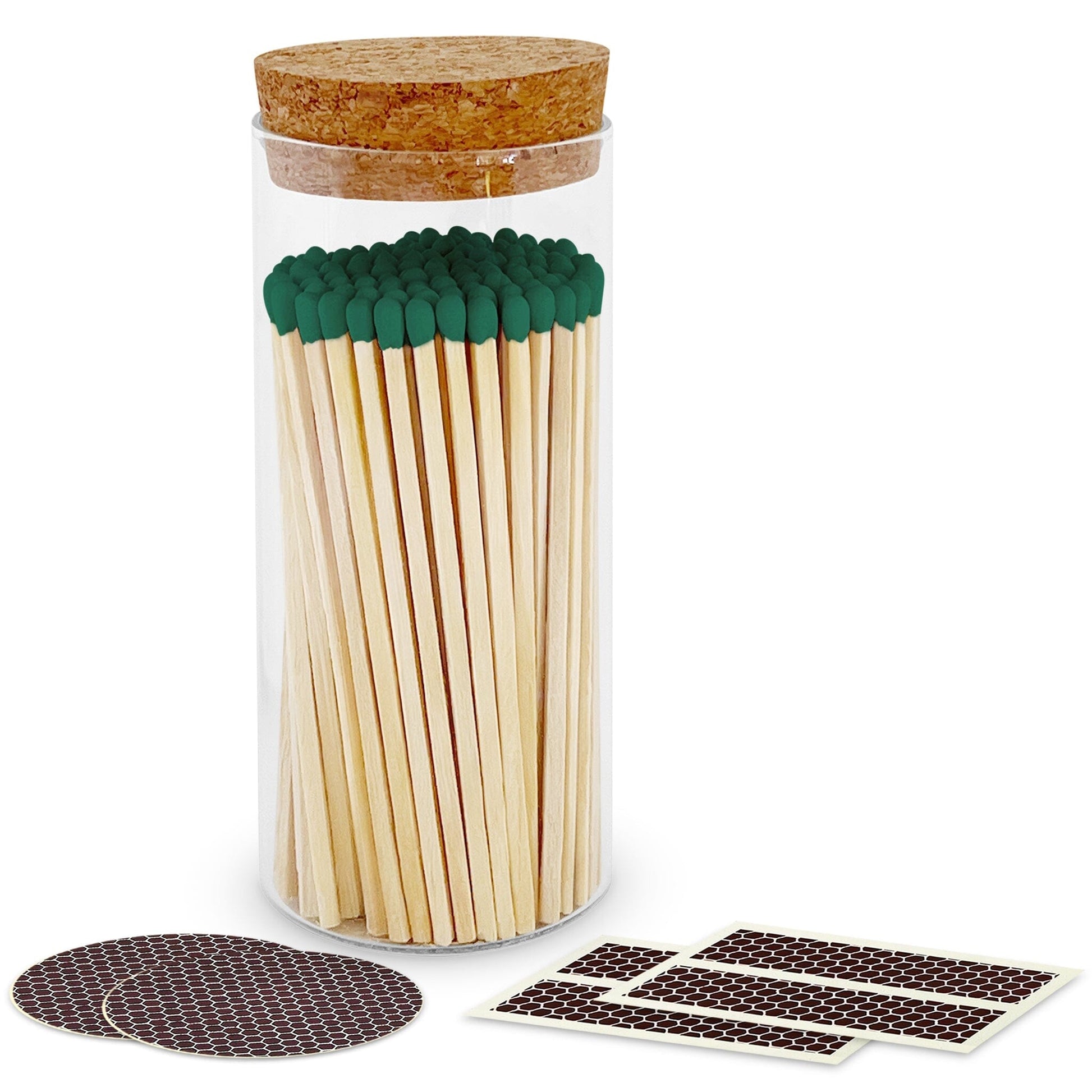 4" Matches in a Large Cork Top Jar - Spirit Nest