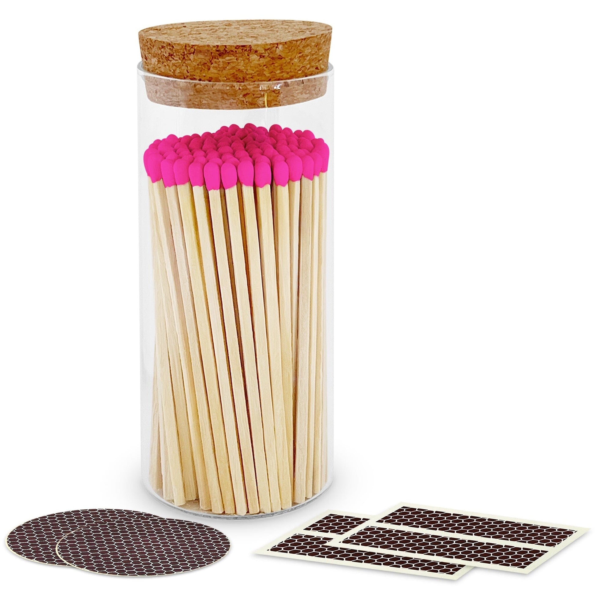 4" Matches in a Large Cork Top Jar - Spirit Nest