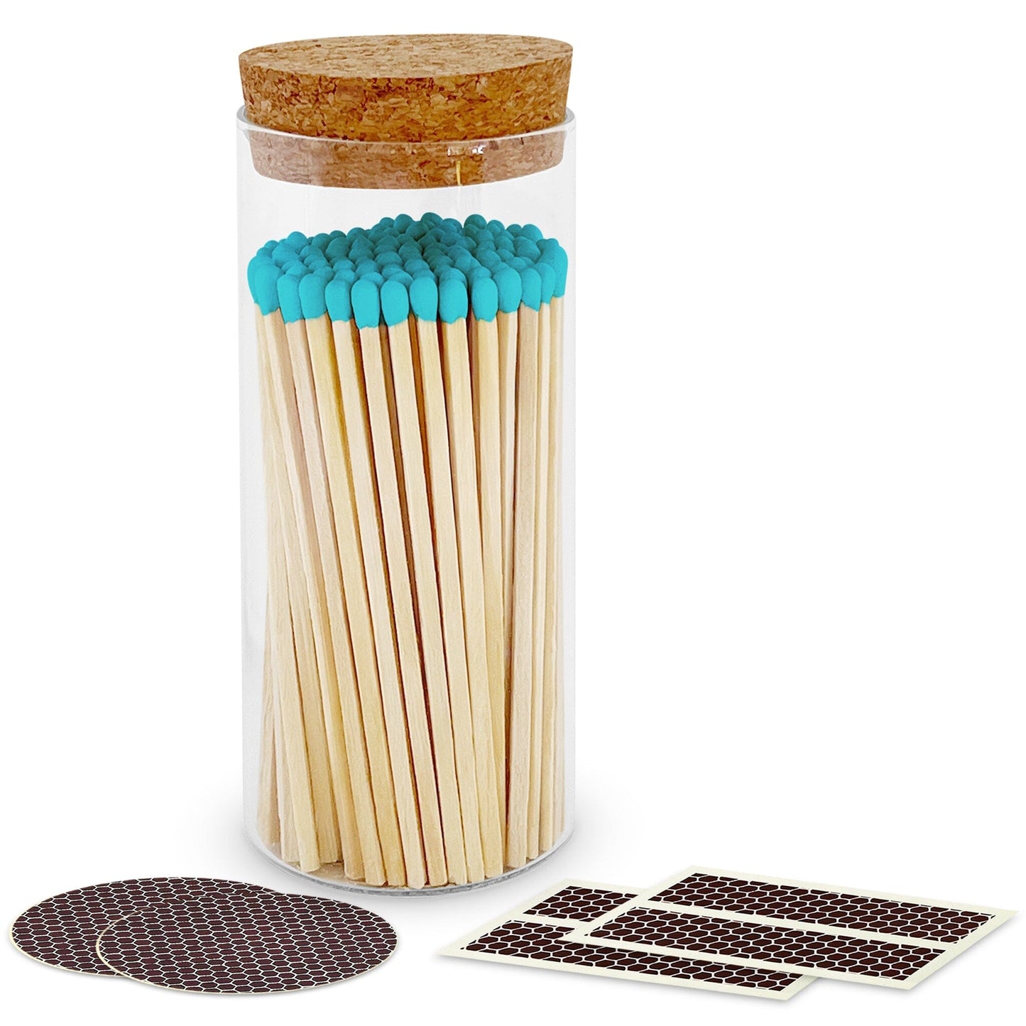 4" Matches in a Large Cork Top Jar - Spirit Nest