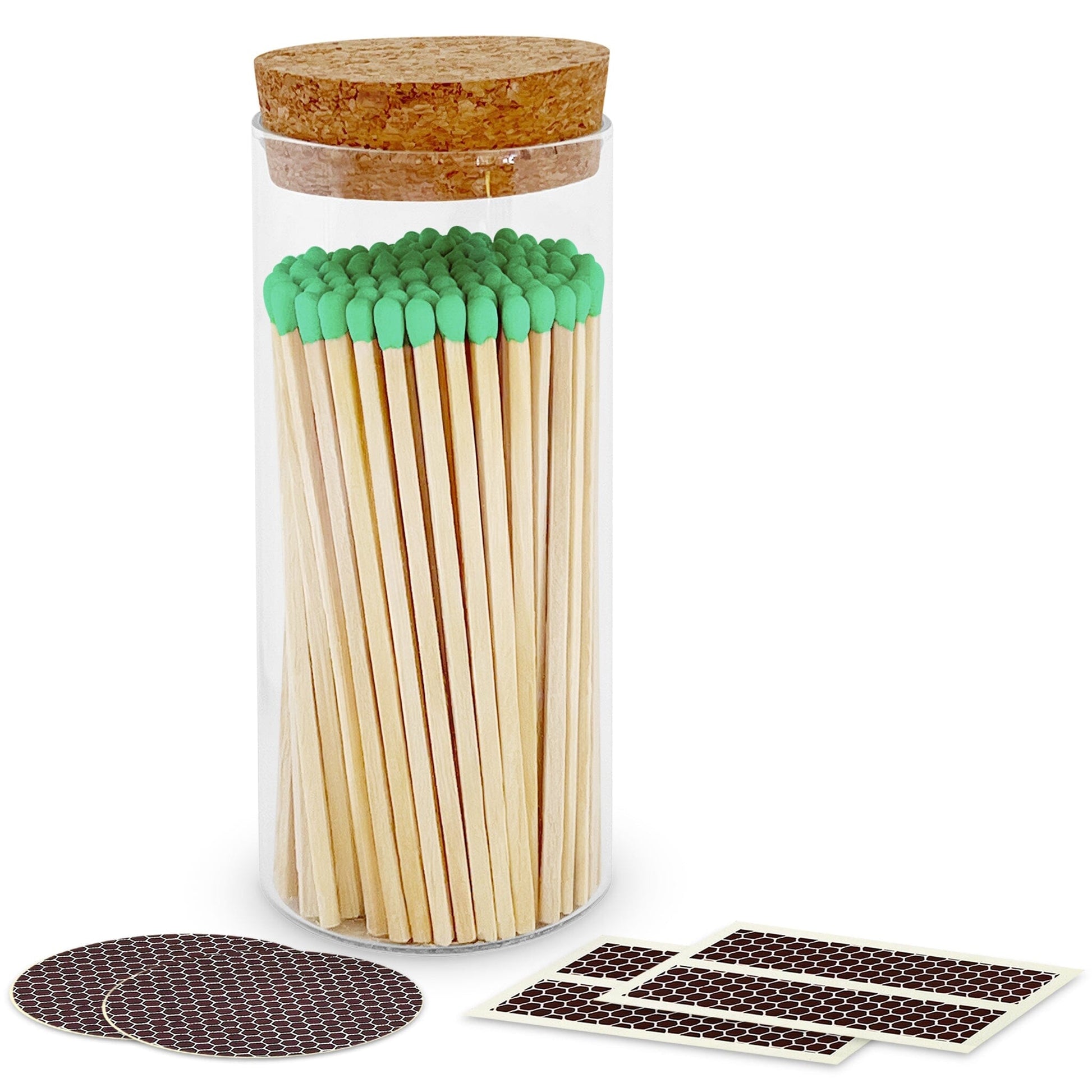 4" Matches in a Large Cork Top Jar - Spirit Nest