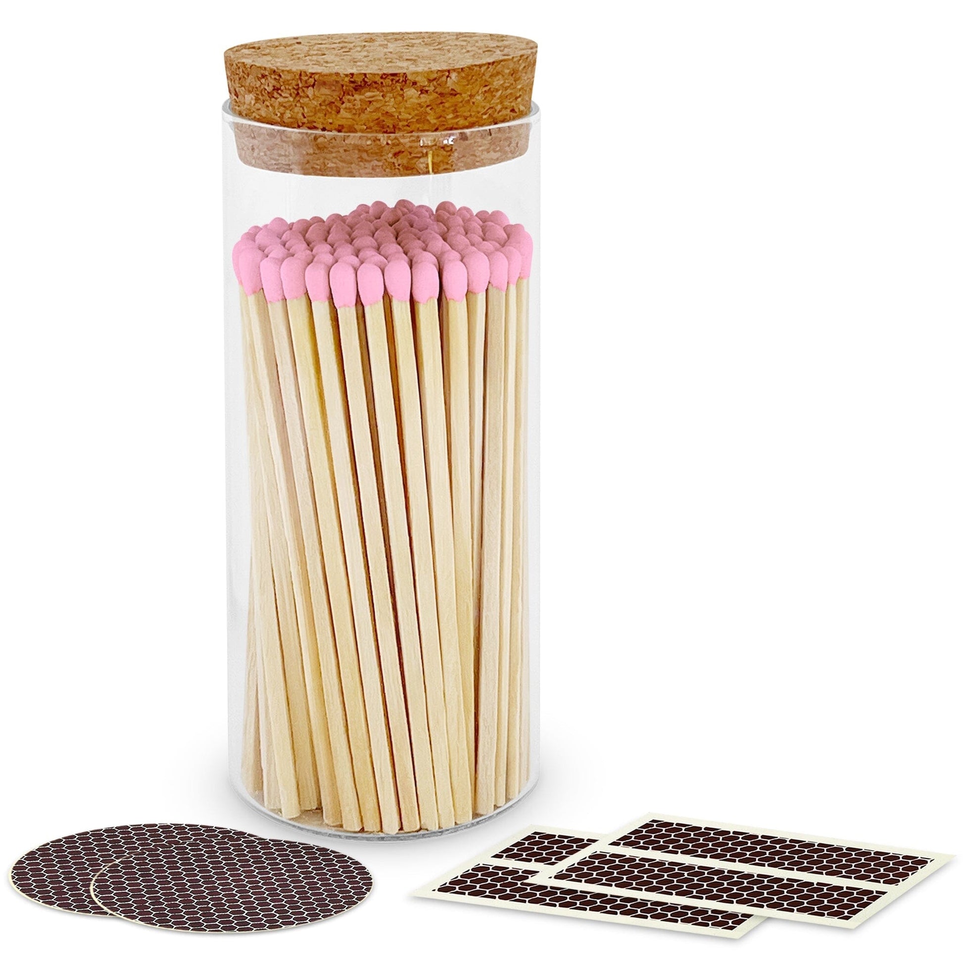 4" Matches in a Large Cork Top Jar - Spirit Nest