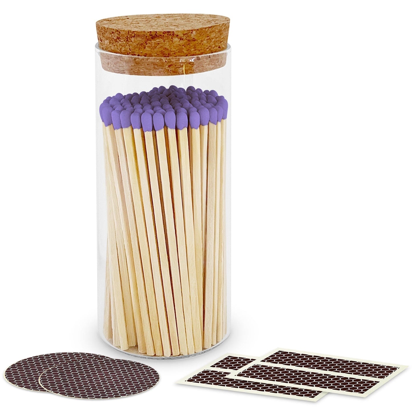 4" Matches in a Large Cork Top Jar - Spirit Nest