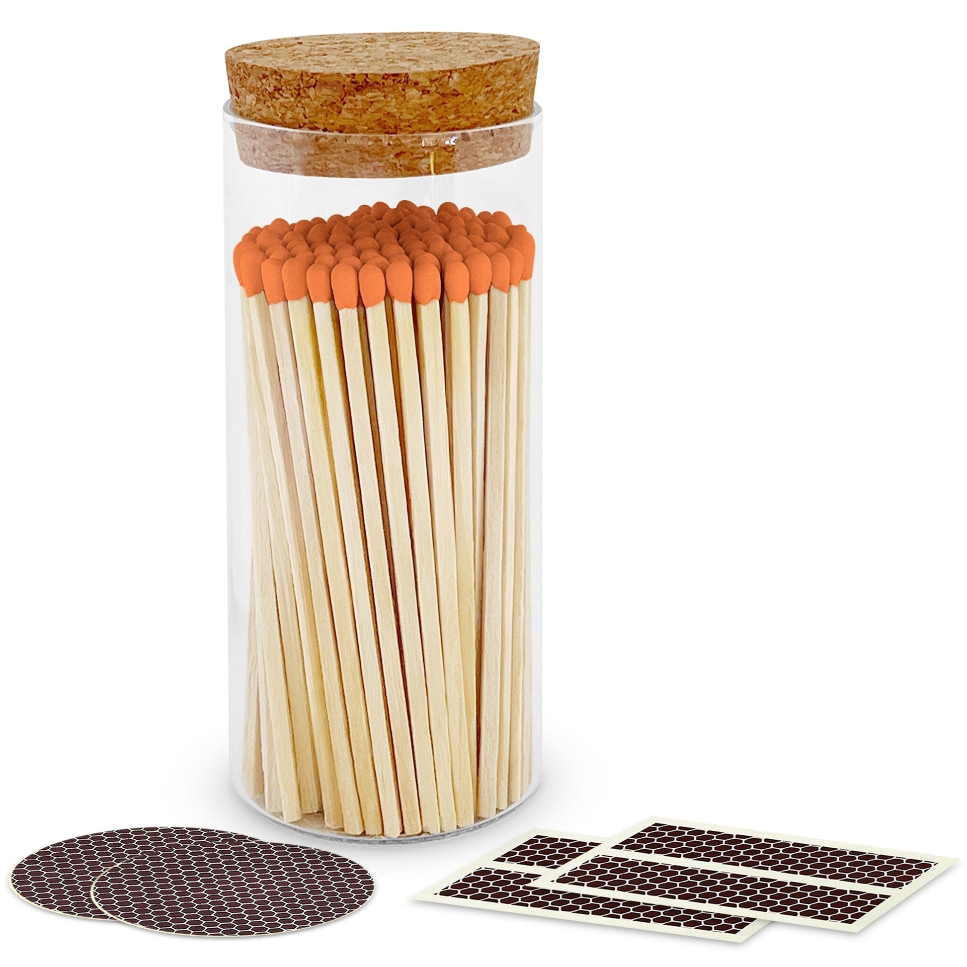 4" Matches in a Large Cork Top Jar - Spirit Nest