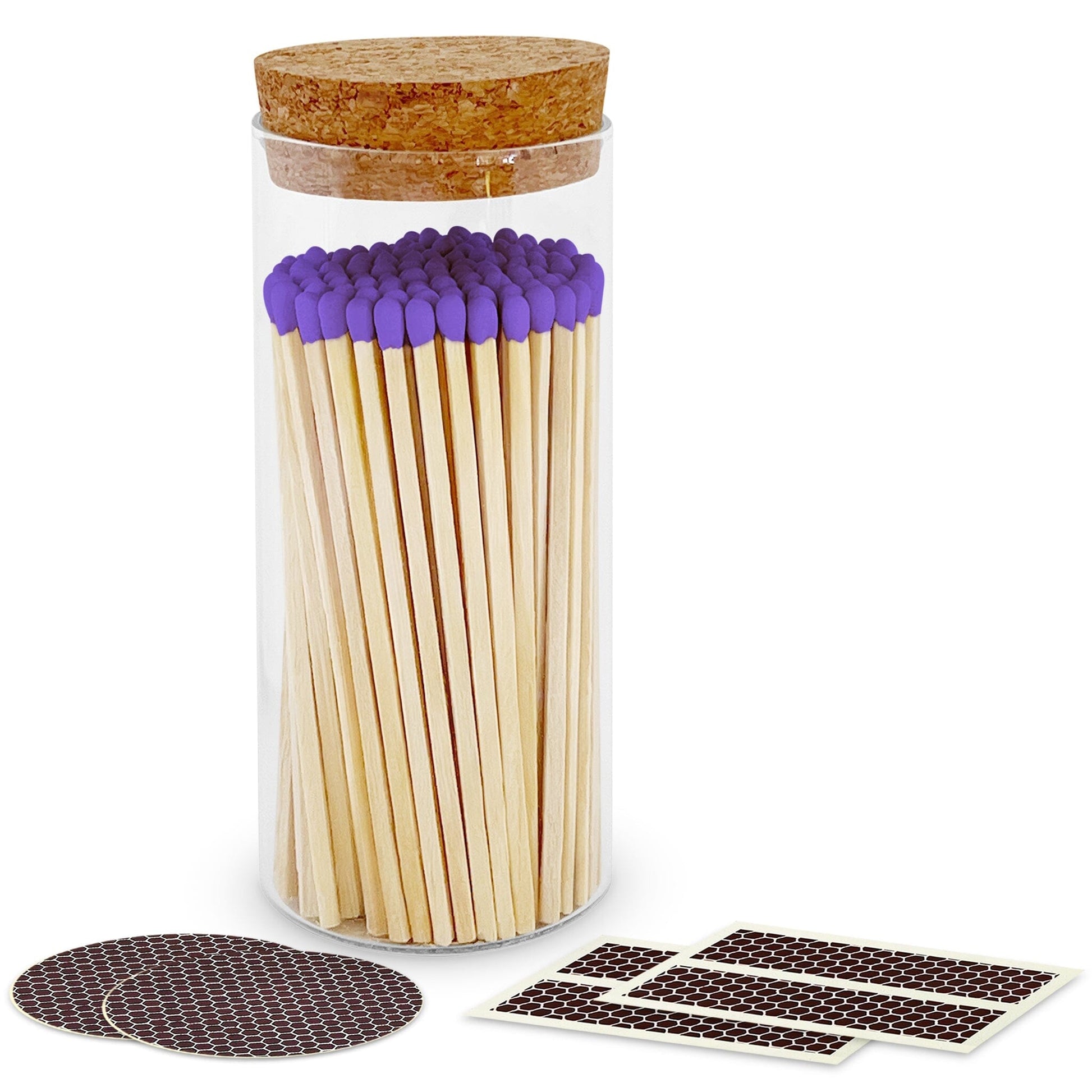 4" Matches in a Large Cork Top Jar - Spirit Nest