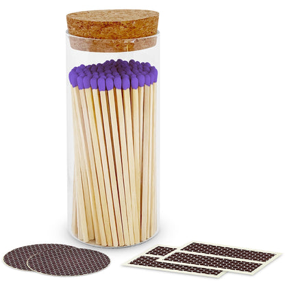 4" Matches in a Large Cork Top Jar - Spirit Nest