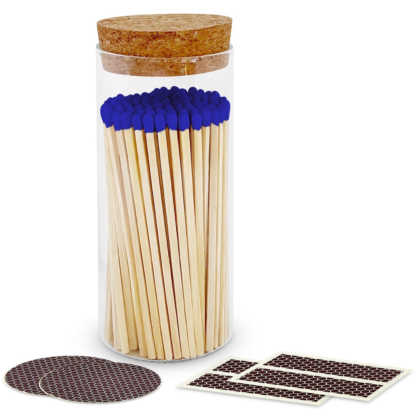 4" Matches in a Large Cork Top Jar - Spirit Nest