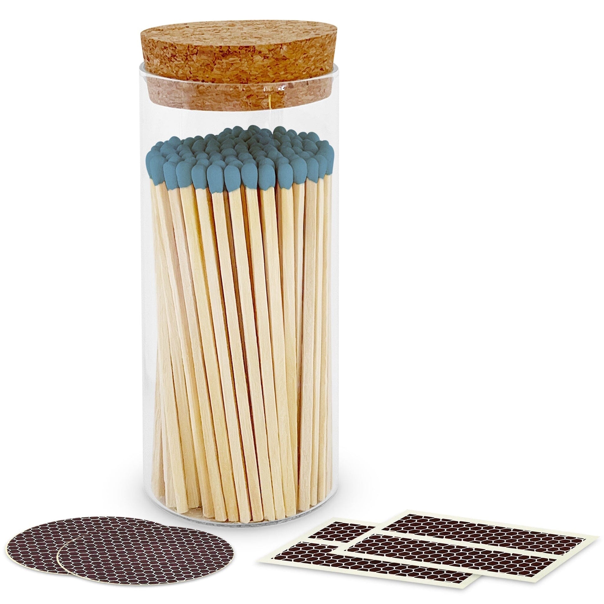 4" Matches in a Large Cork Top Jar - Spirit Nest
