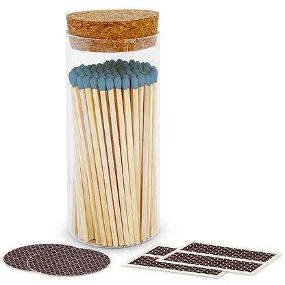 4" Matches in a Large Cork Top Jar - Spirit Nest