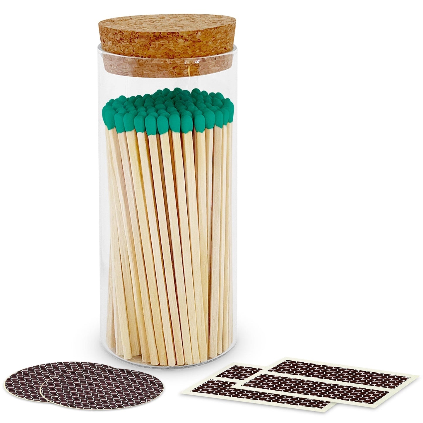 4" Matches in a Large Cork Top Jar - Spirit Nest