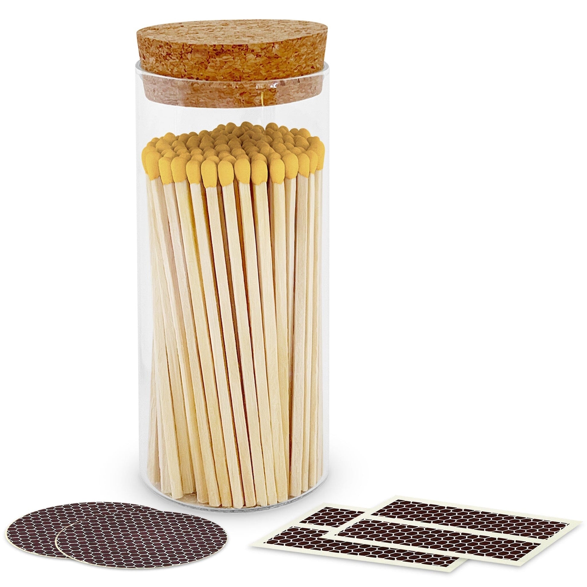 4" Matches in a Large Cork Top Jar - Spirit Nest