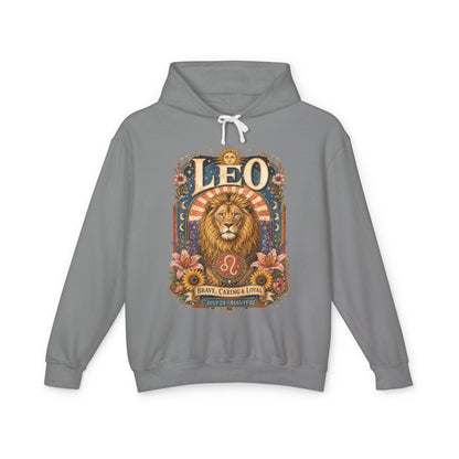 Leo Zodiac Hooded Sweatshirt – Enchanted Lion Artwork