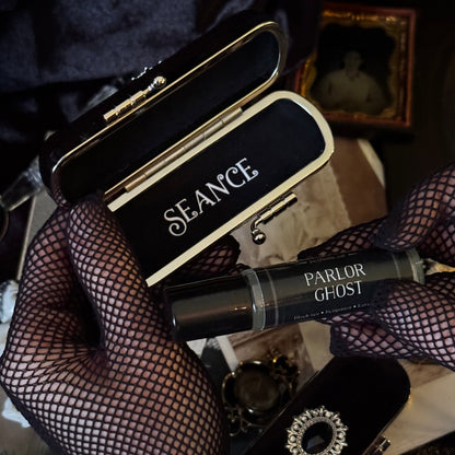 The Mourning Compact Perfume Oil Carry Case | Black Velvet