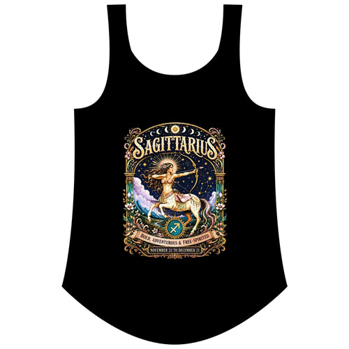 Sagittarius Zodiac Women's Festival Tank Top – Vintage Archer Astrology Tank