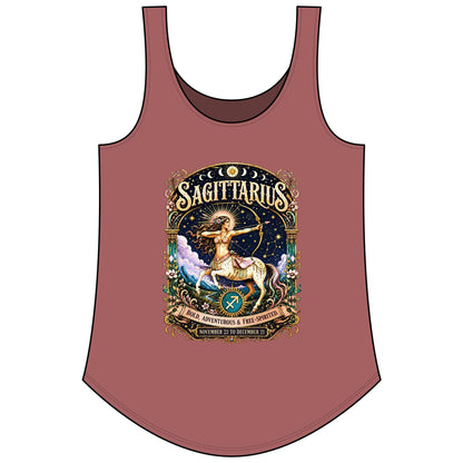 Sagittarius Zodiac Women's Festival Tank Top – Vintage Archer Astrology Tank
