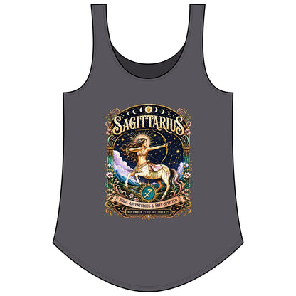 Sagittarius Zodiac Women's Festival Tank Top – Vintage Archer Astrology Tank