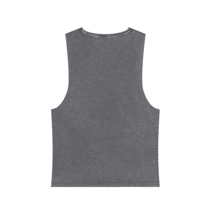 Capricorn Zodiac Stonewash Tank Top – Cosmic Sea Goat Artwork