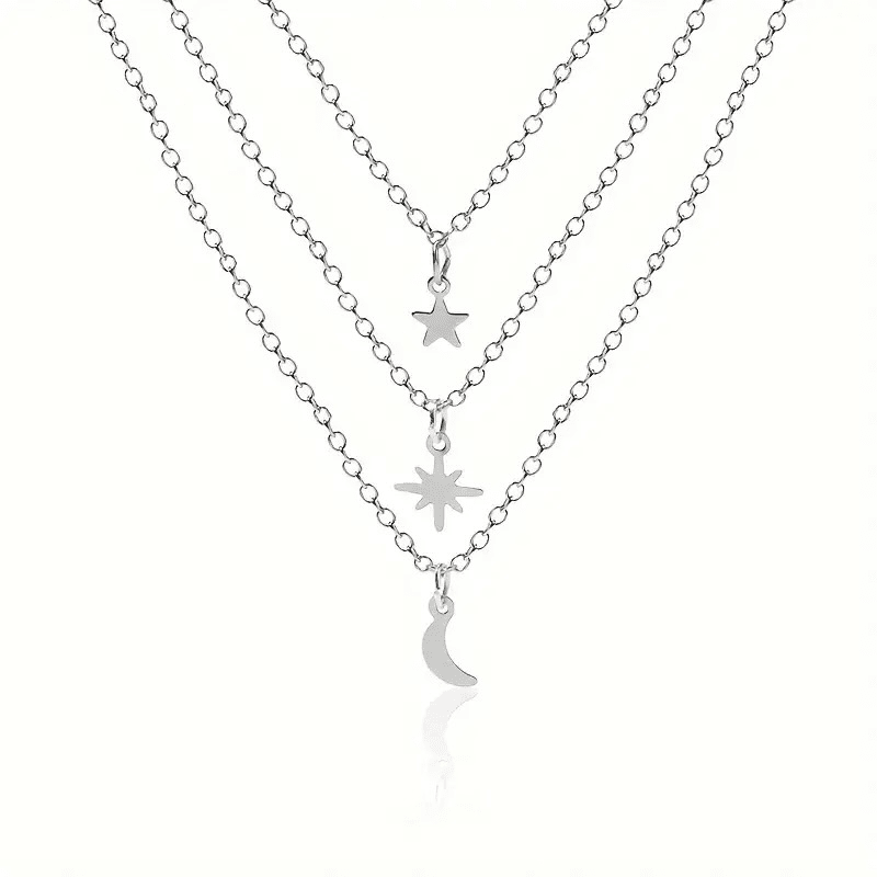 Dazzling Celestial Layered Necklace