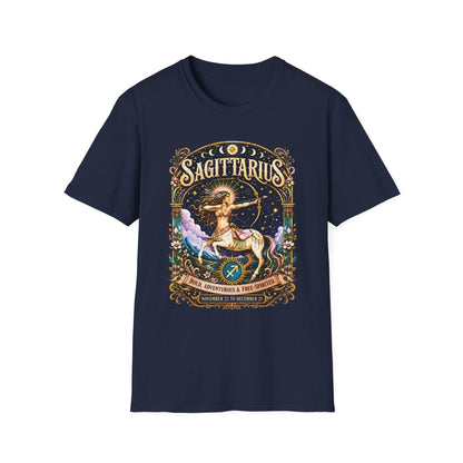 Sagittarius Zodiac Softstyle T-Shirt – Celestial Archer Artwork