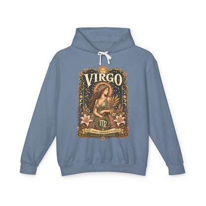 Virgo Zodiac Hooded Sweatshirt – Enchanted Maiden Artwork