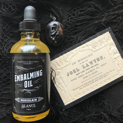 Porcelain Embalming Lotion Body Oil | Vanilla, Walnut & Floral