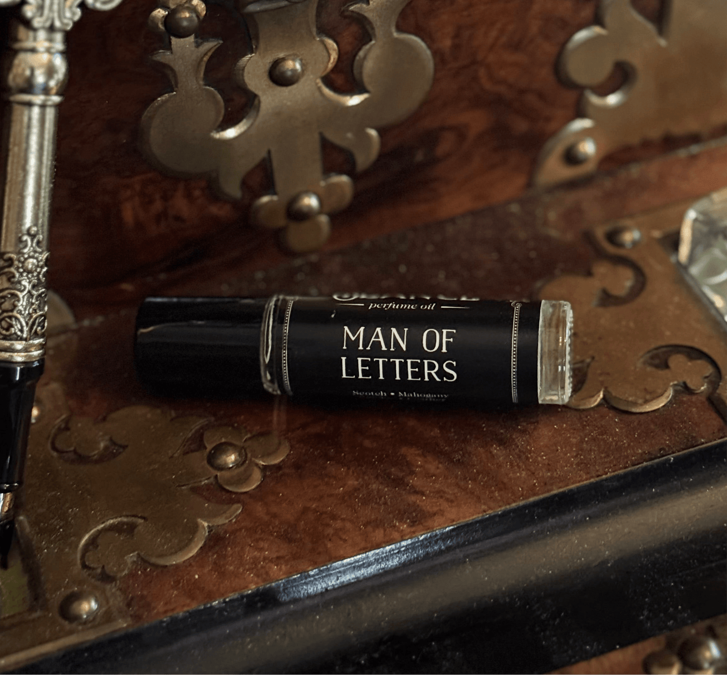 Man Of Letters Perfume Oil Roller | Scotch & Leather