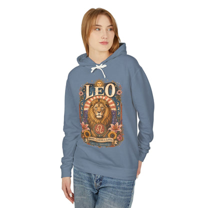 Leo Zodiac Hooded Sweatshirt – Enchanted Lion Artwork