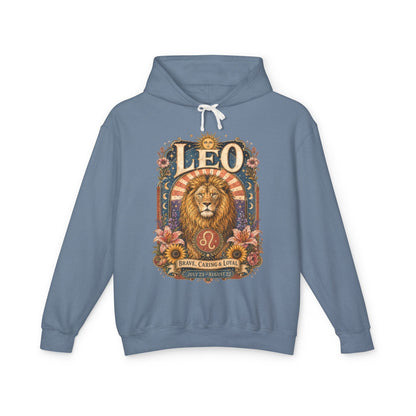 Leo Zodiac Hooded Sweatshirt – Enchanted Lion Artwork