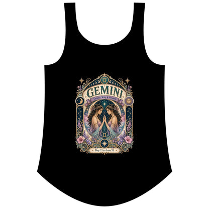 Gemini Zodiac Women's Festival Tank Top – Vintage Twins Astrology Tank