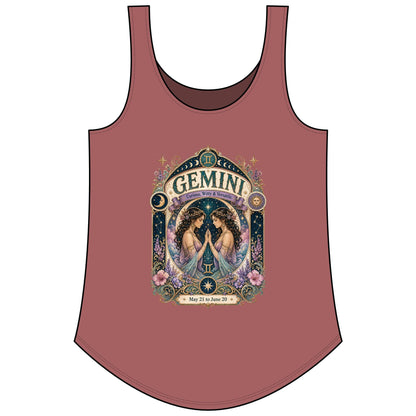 Gemini Zodiac Women's Festival Tank Top – Vintage Twins Astrology Tank