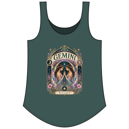 Gemini Zodiac Women's Festival Tank Top – Vintage Twins Astrology Tank