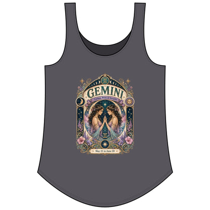 Gemini Zodiac Women's Festival Tank Top – Vintage Twins Astrology Tank
