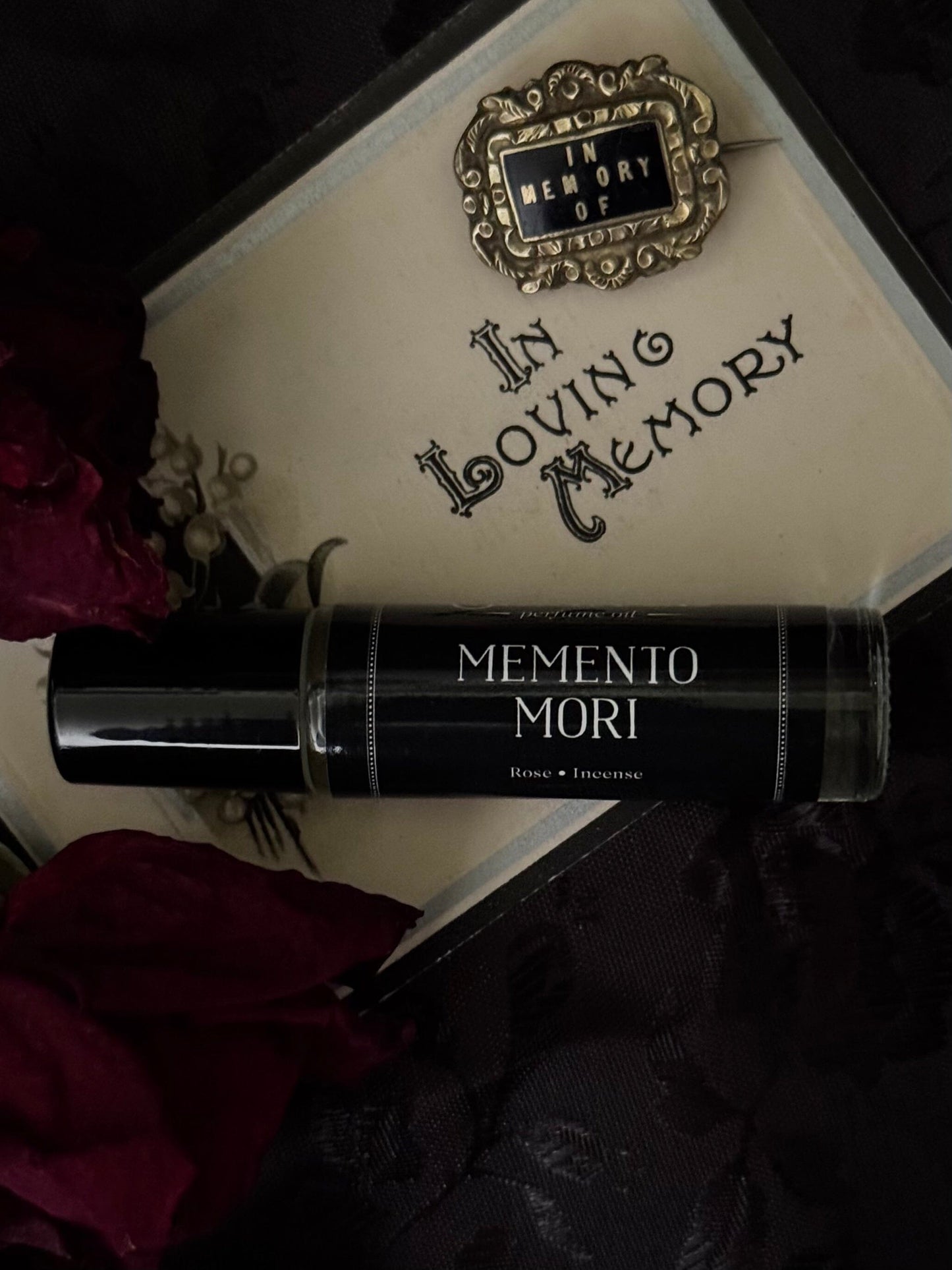 Memento Mori Perfume Oil Roller | Rose & Nag Champa