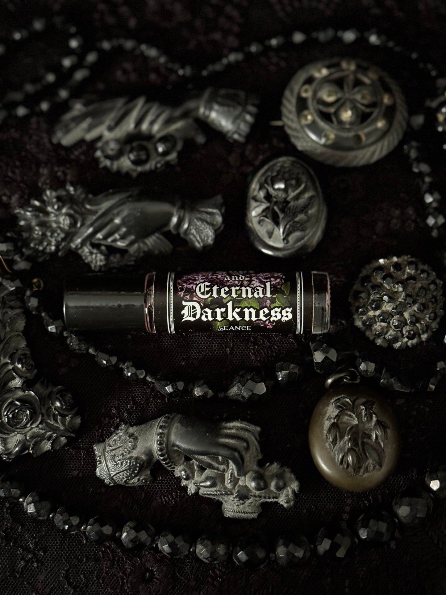 Eternal Darkness Perfume Oil Roller | Lilac & Cream