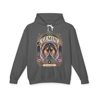 Gemini Zodiac Hooded Sweatshirt – Enchanted Twins Artwork