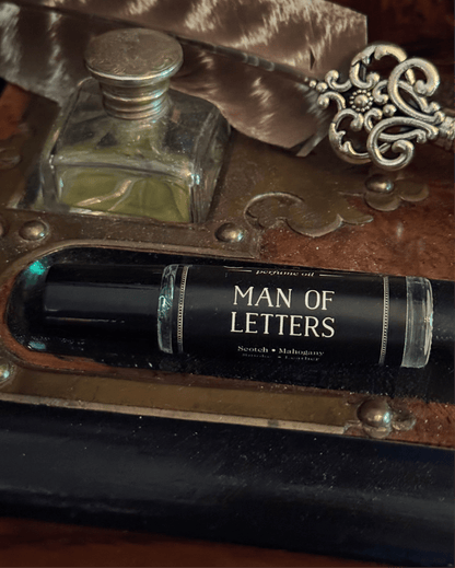 Man Of Letters Perfume Oil Roller | Scotch & Leather