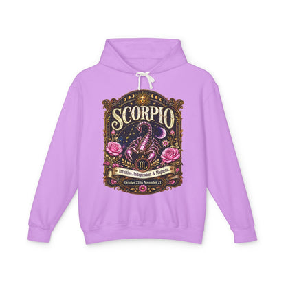 Scorpio Zodiac Hooded Sweatshirt – Enchanted Scorpion Artwork