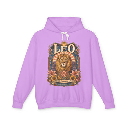 Leo Zodiac Hooded Sweatshirt – Enchanted Lion Artwork