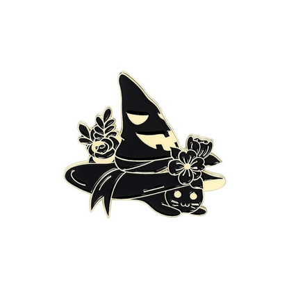 Witch Black Cats Enamel Pin Set