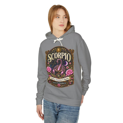 Scorpio Zodiac Hooded Sweatshirt – Enchanted Scorpion Artwork