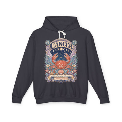 Cancer Zodiac Hooded Sweatshirt – Enchanted Crab Artwork