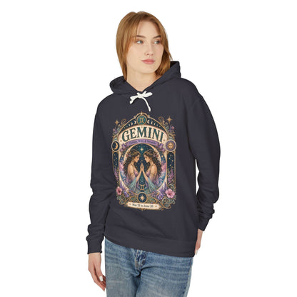 Gemini Zodiac Hooded Sweatshirt – Enchanted Twins Artwork