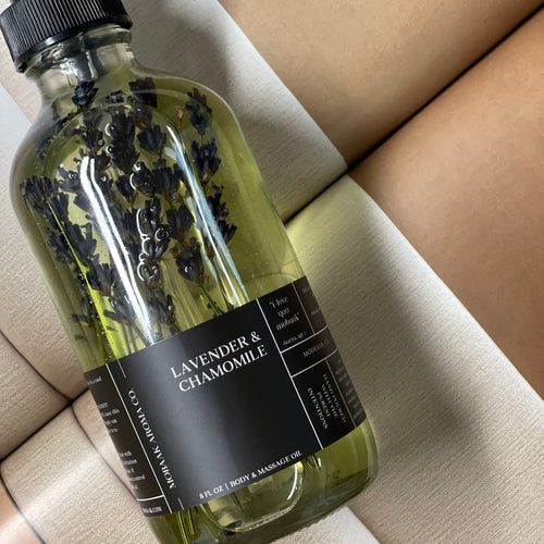 Lavender & Chamomile Body Oil – Calming Hydrating Skin Oil