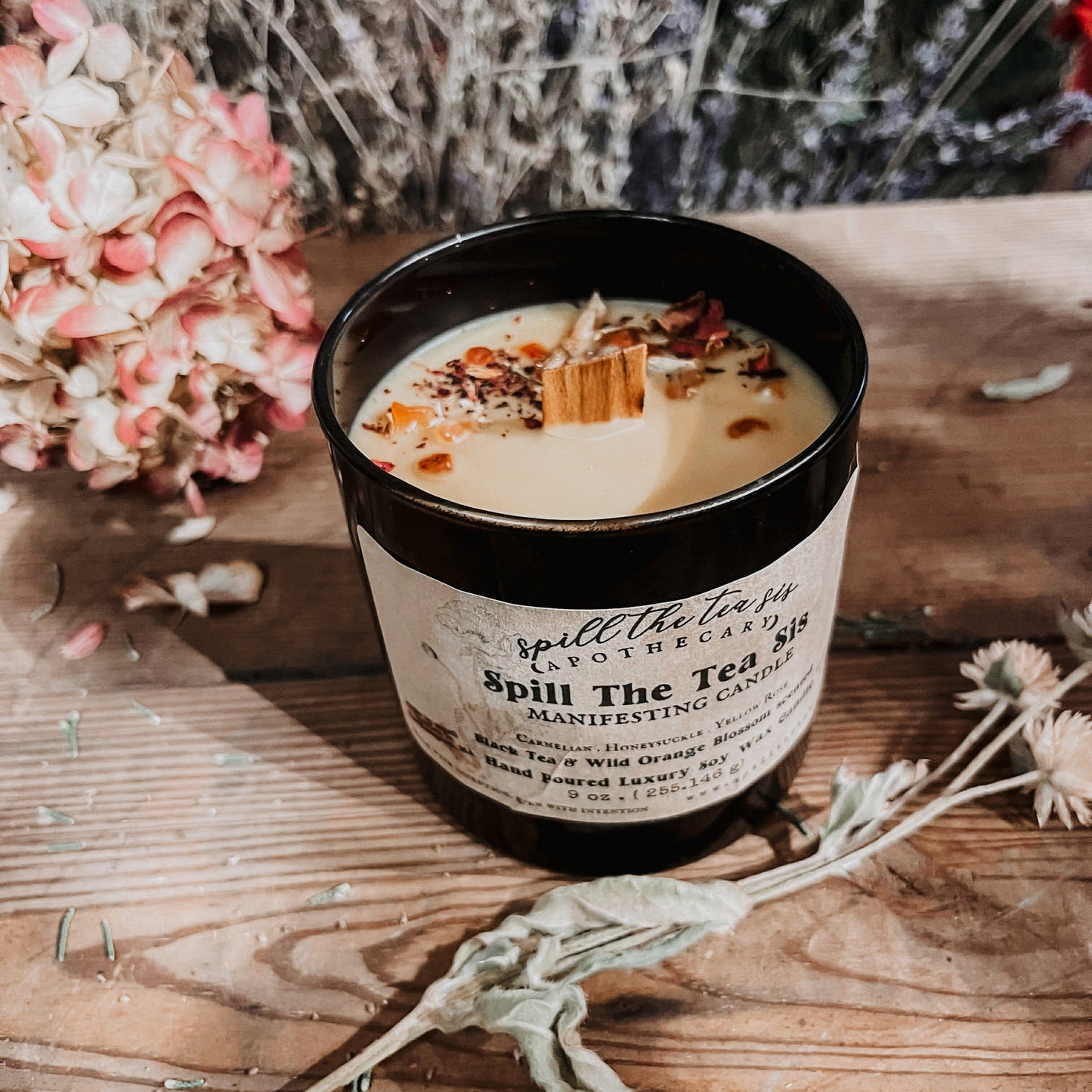 Spill The Tea Sis Intention Candle – Connection & Community - Spirit Nest