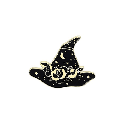 Witch Black Cats Enamel Pin Set