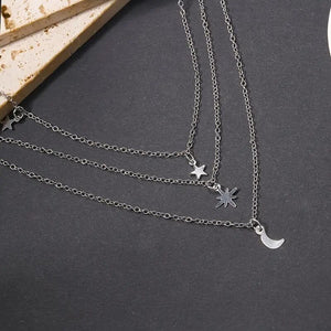 Dazzling Celestial Layered Necklace