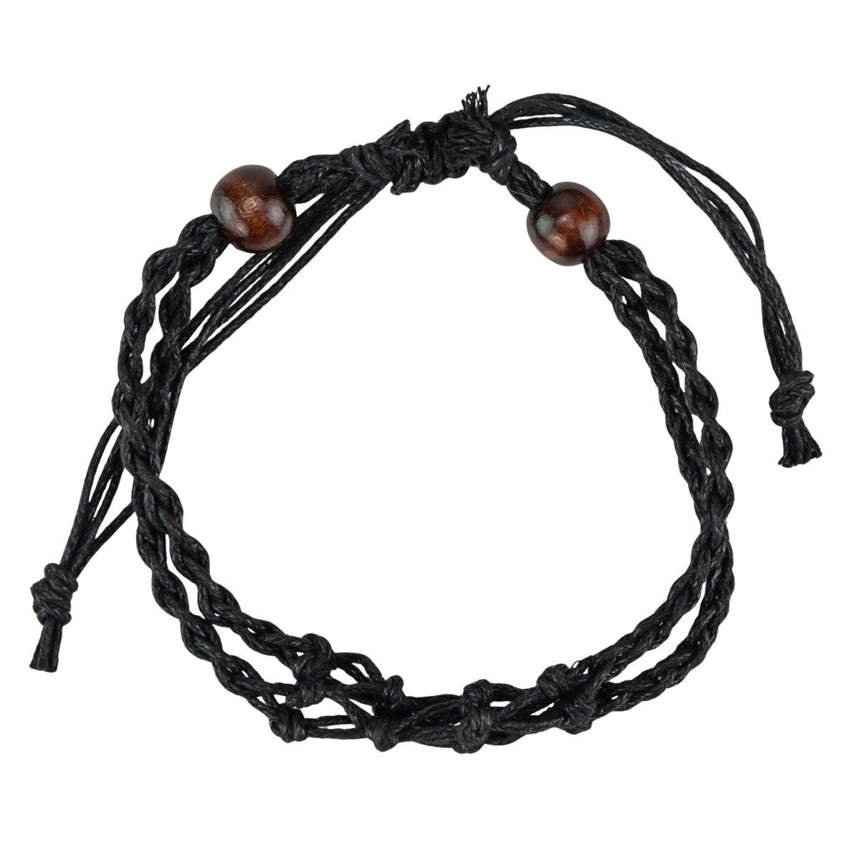 Macrame Crystal Holder Bracelet | Braided Stone Cage